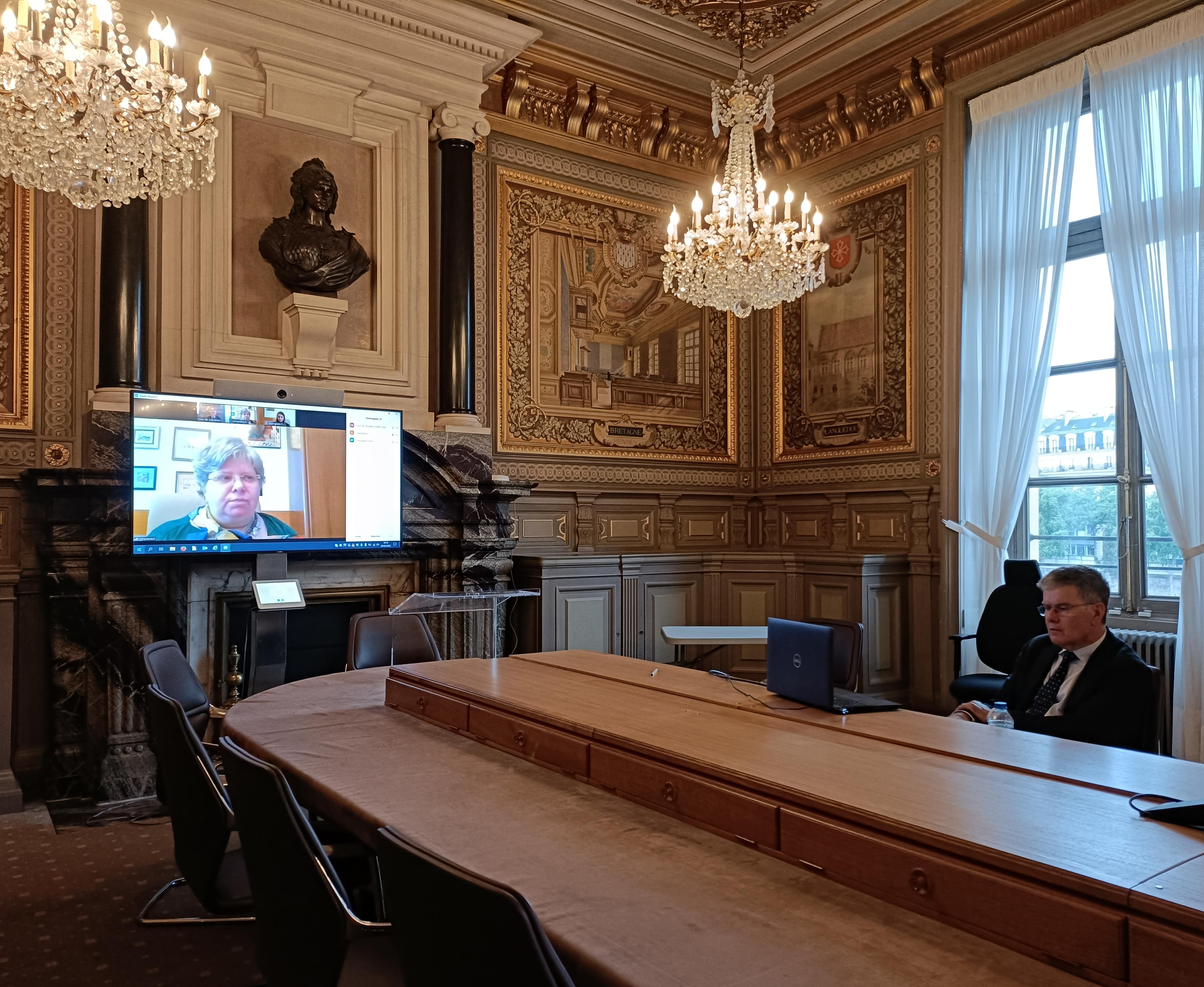 Webinaire avec la Haute Cour de cassation et de justice de Roumanie